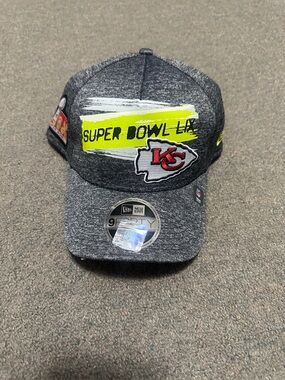 2025 Super Bowl 59 Kansas City Chiefs 9Forty M-Crown Adjustable Cap Grey New Era